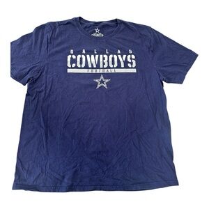 NFL Team Apparel Men’s  Dallas Cowboys‎ Authentic Short Sleeve T-Shirt Navy  XL